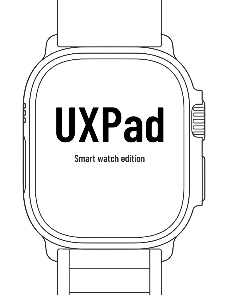 UXPad Smartwatch edition: edition title page template